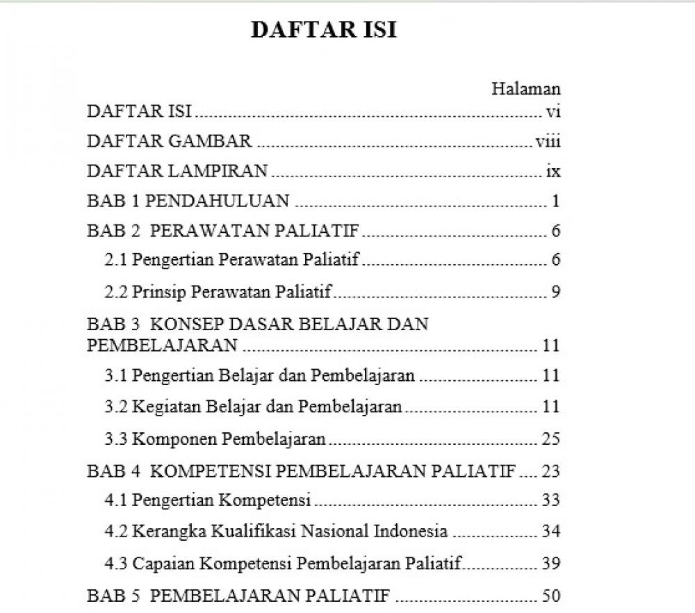 MONOGRAPH: Transformative dan Andragogy Learning pada Pembelajaran Paliatif dan Menjelang Ajal daftar isi