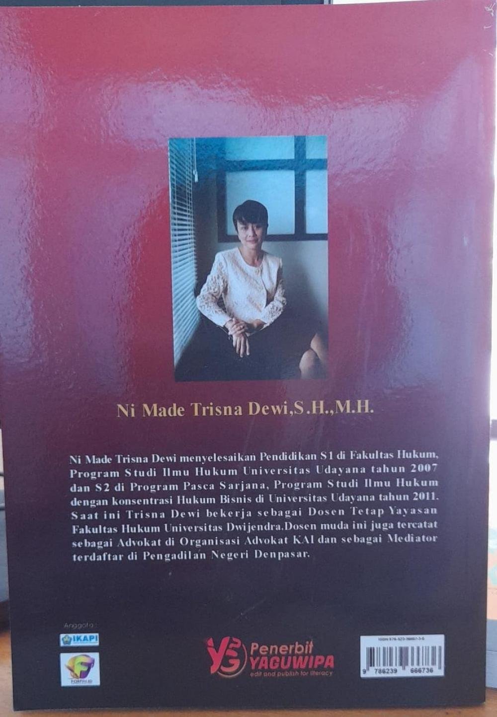 Hukum Perbankan; Dinamika Kreditur dan Jaminan Fidusia cover belakang