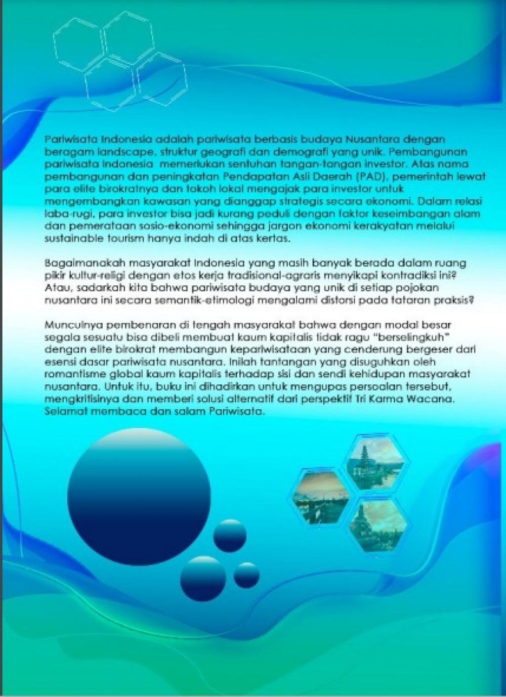 Pariwisata dalam Perspektif Wacana Kritis cover belakang